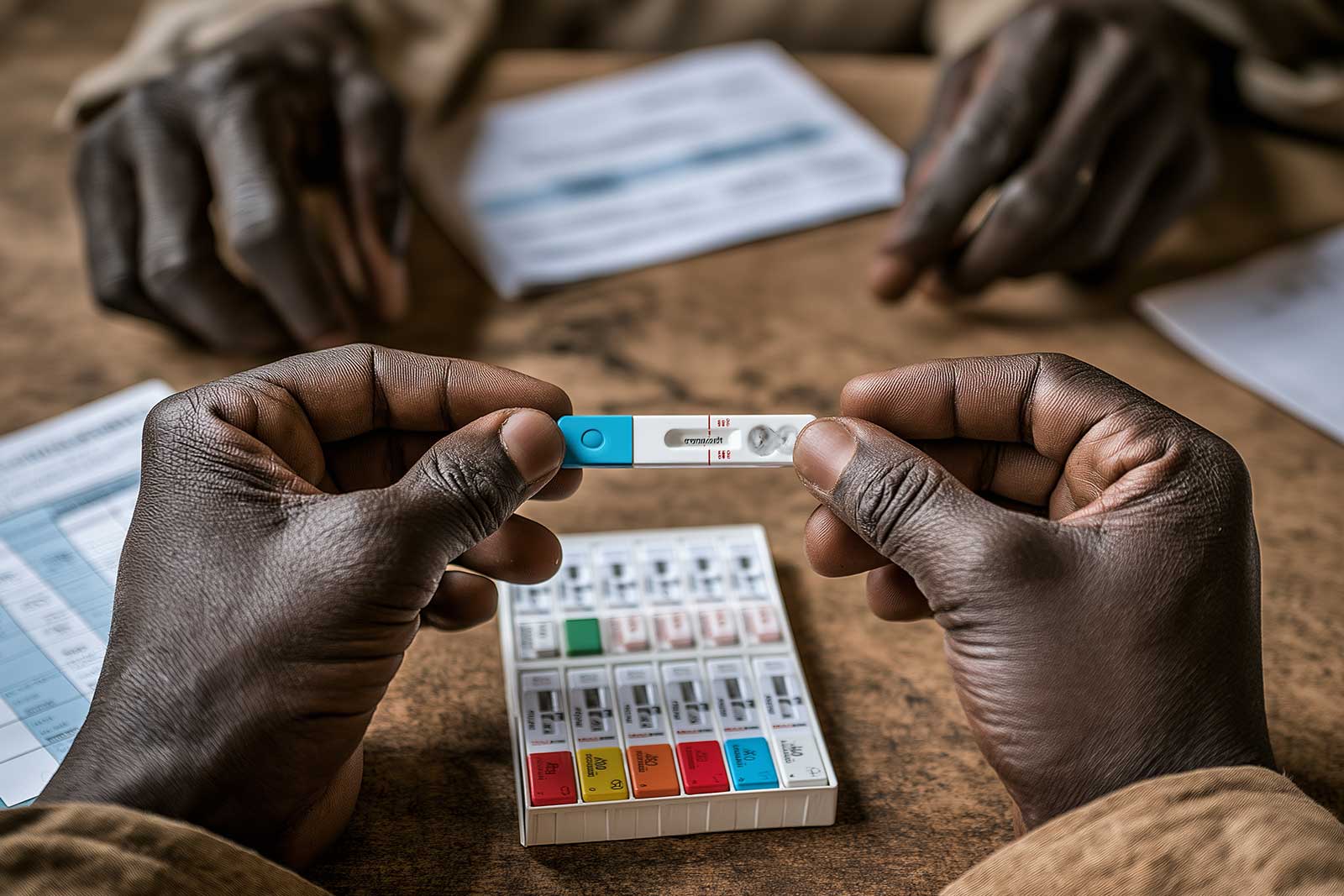 A decentralized point-of-care testing setup
