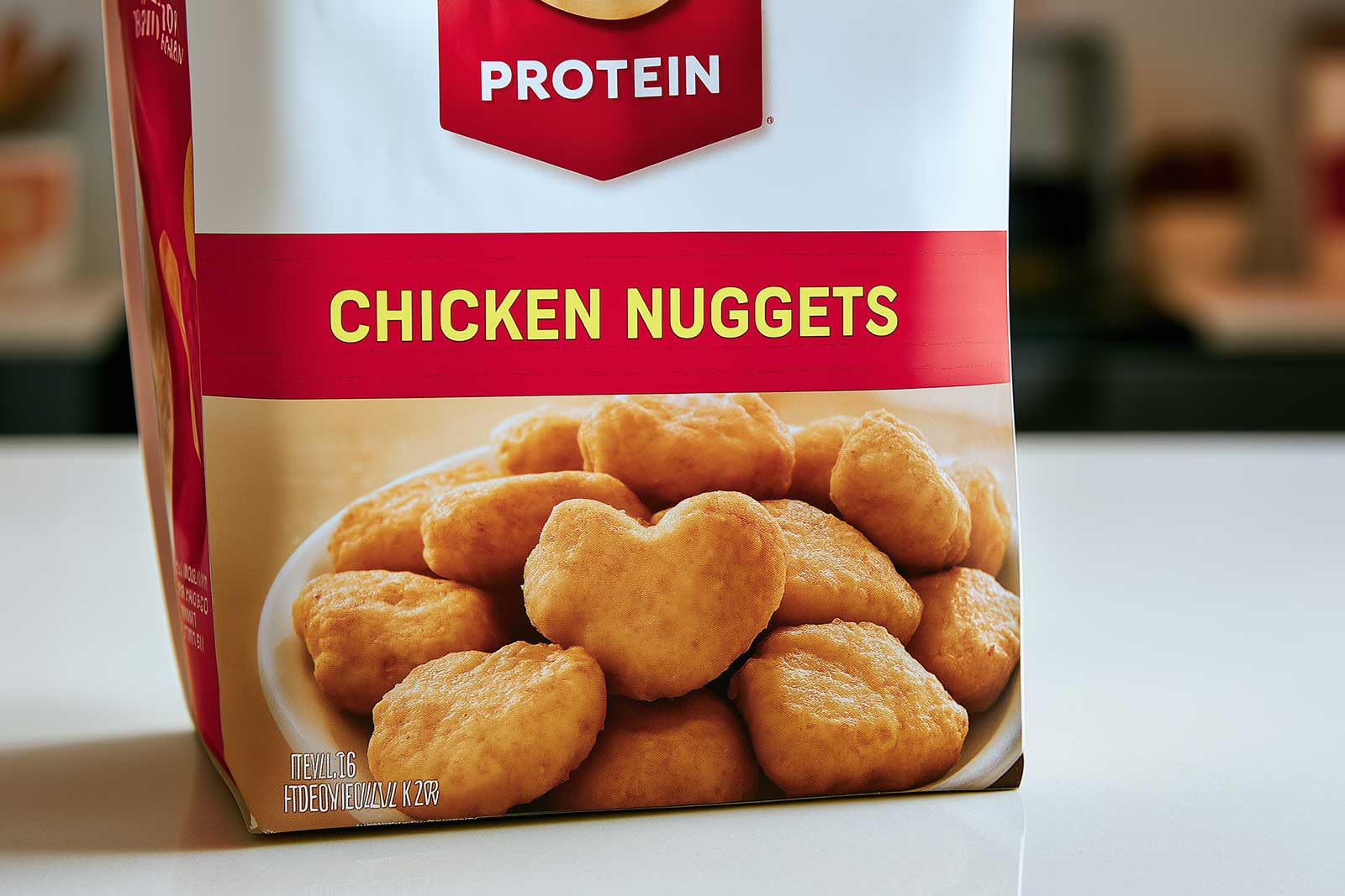 A fast food package label with a fortified-nutrient claim