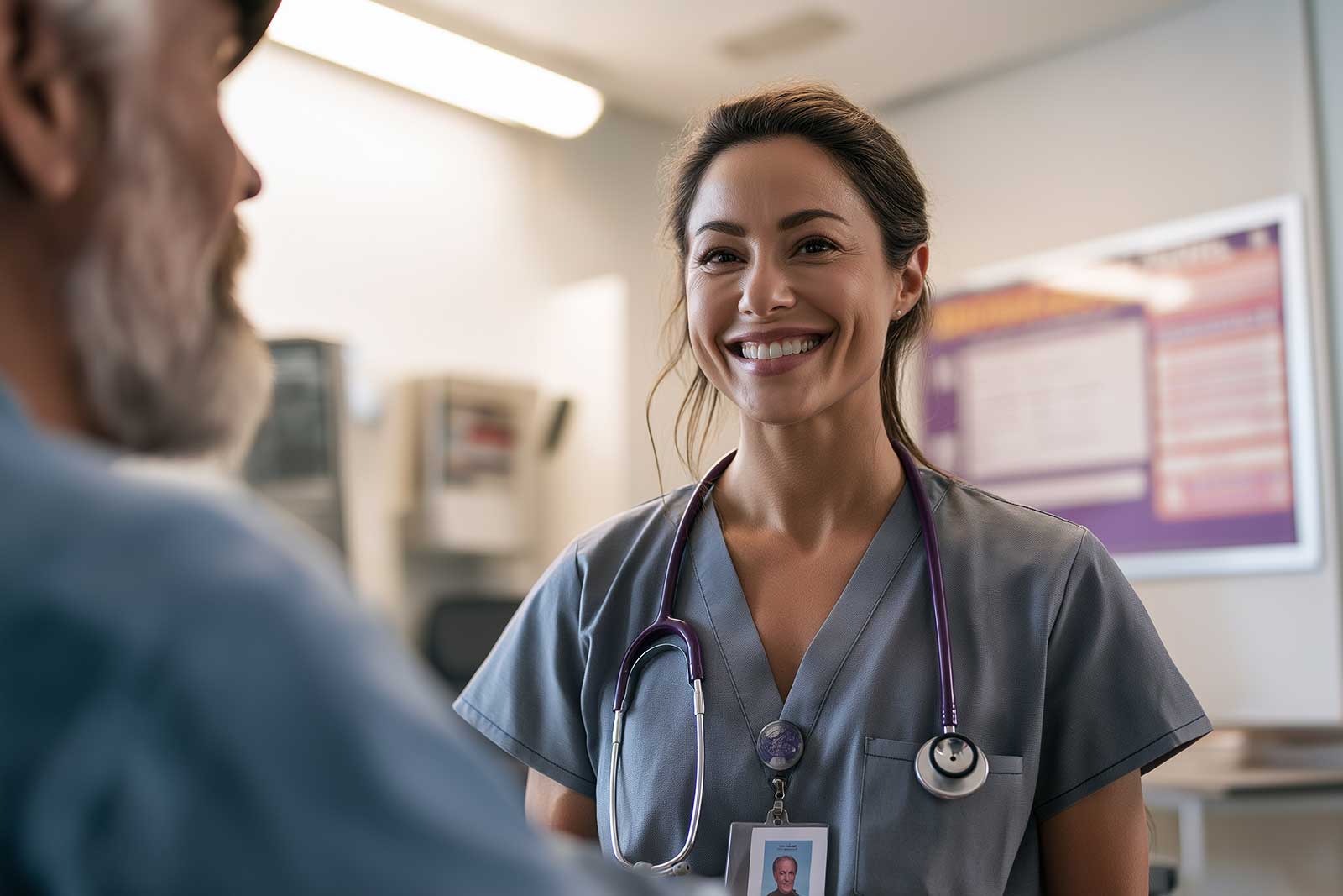 A phone call between a patient and a nurse explaining a test result